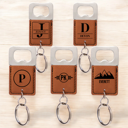 Set of 5 Custom Keychain Bottle Openers
