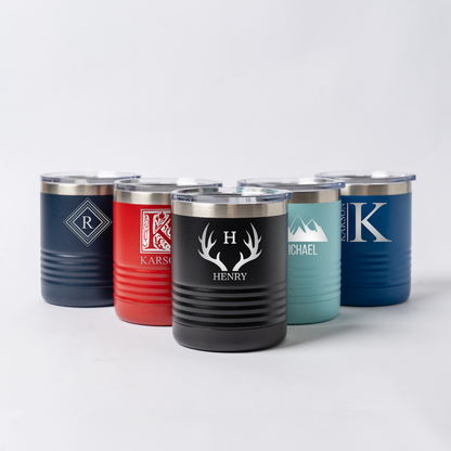Set of 5 Groomsmen 10oz. Travel Tumblers