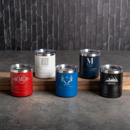Set of 5 Groomsmen 10oz. Travel Tumblers