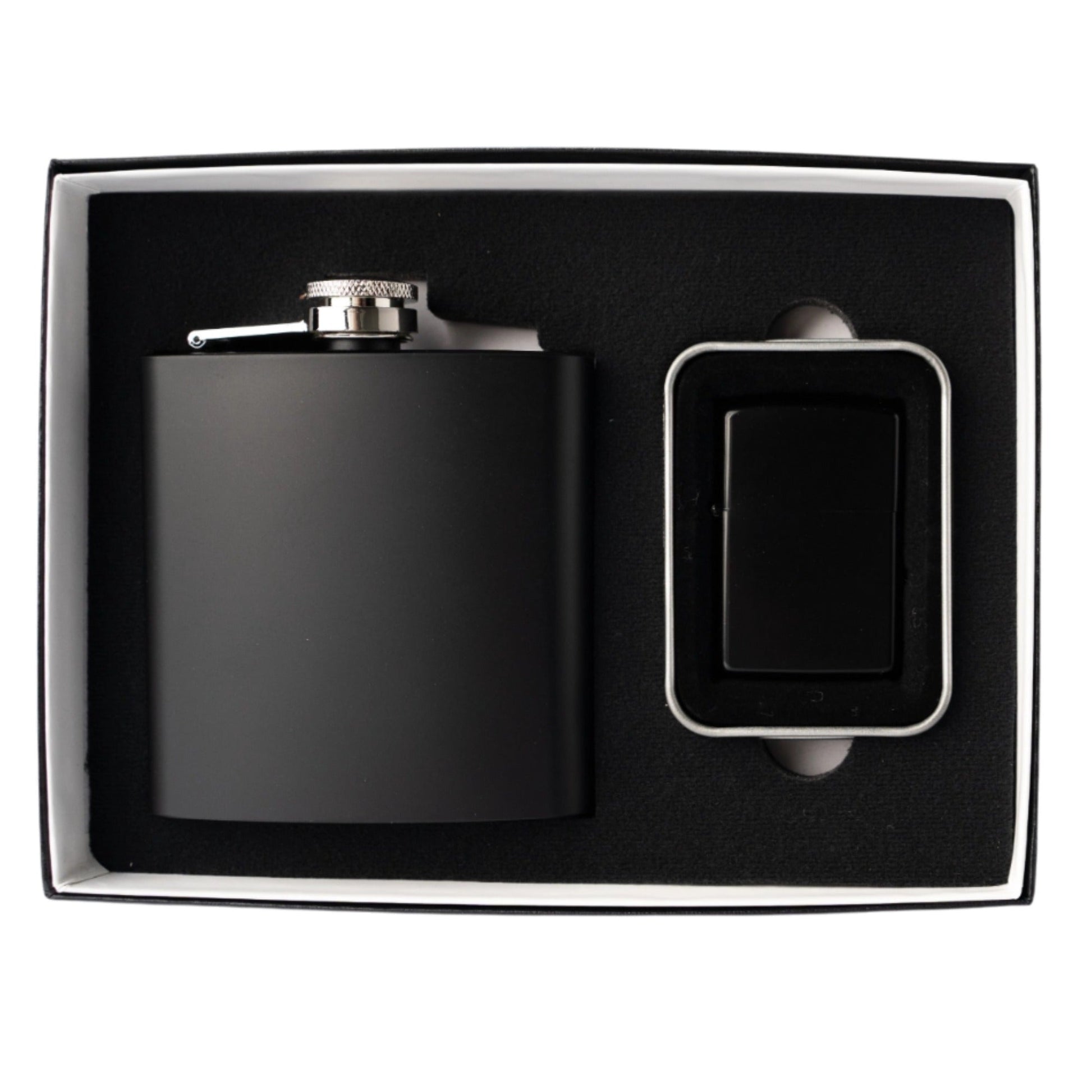 Five-piece flask and lighter set gift ready - wedding gift set