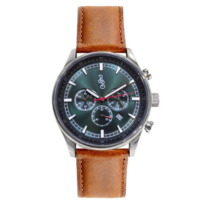 Green Sport Chronograph on green silicone strap, gift for him