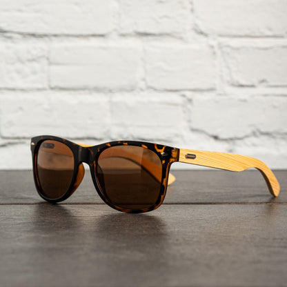 Personalized Wayfarer Wood Sunglasses