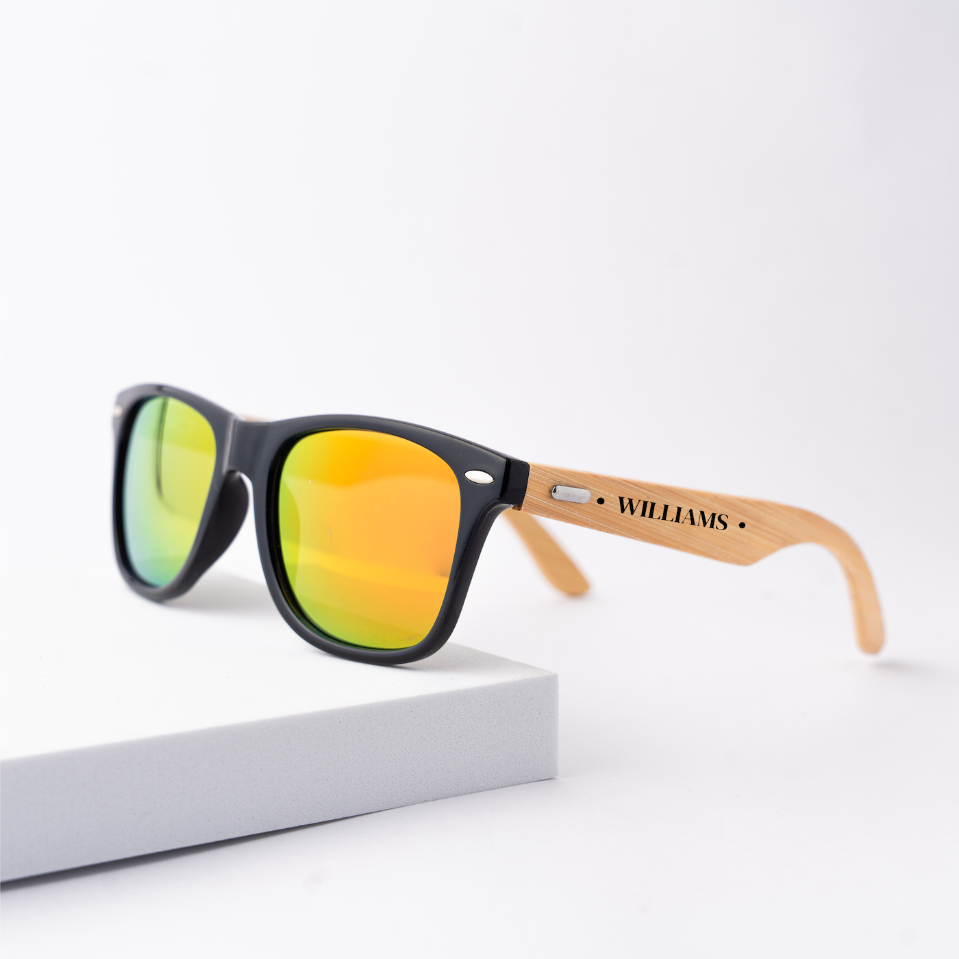 Personalized Wayfarer Wood Sunglasses