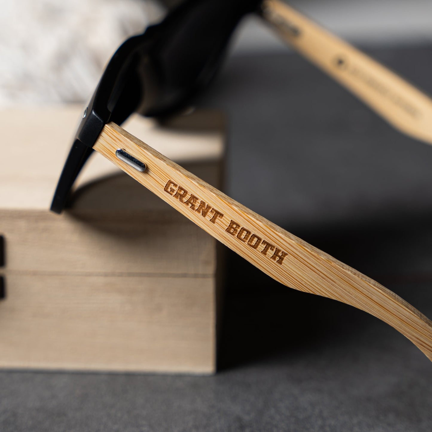 Personalized Wayfarer Wood Sunglasses