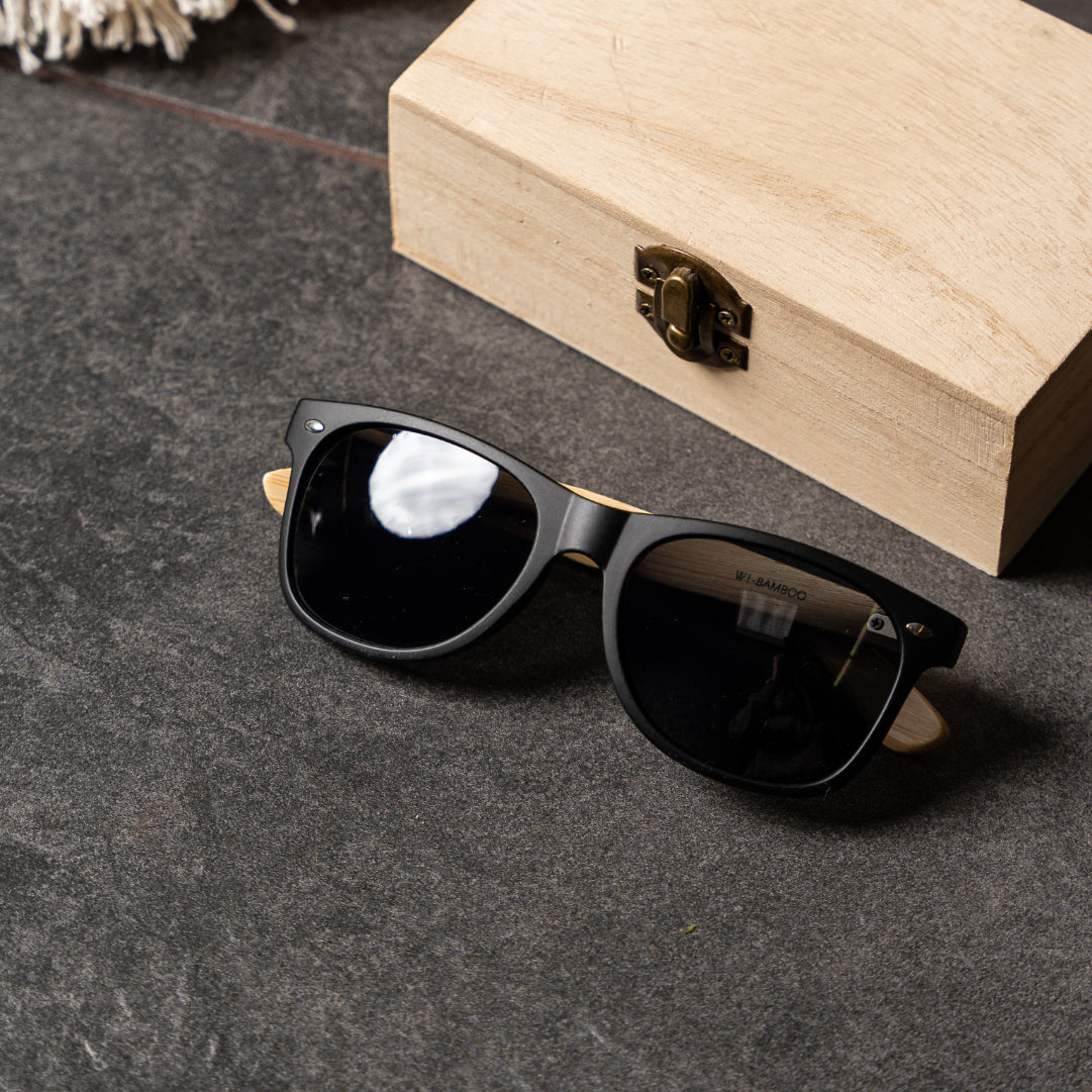 Personalized Wayfarer Wood Sunglasses