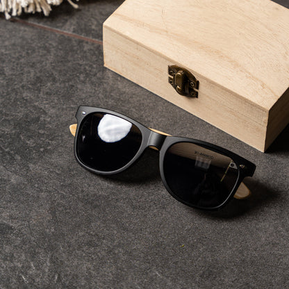 Personalized Wayfarer Wood Sunglasses