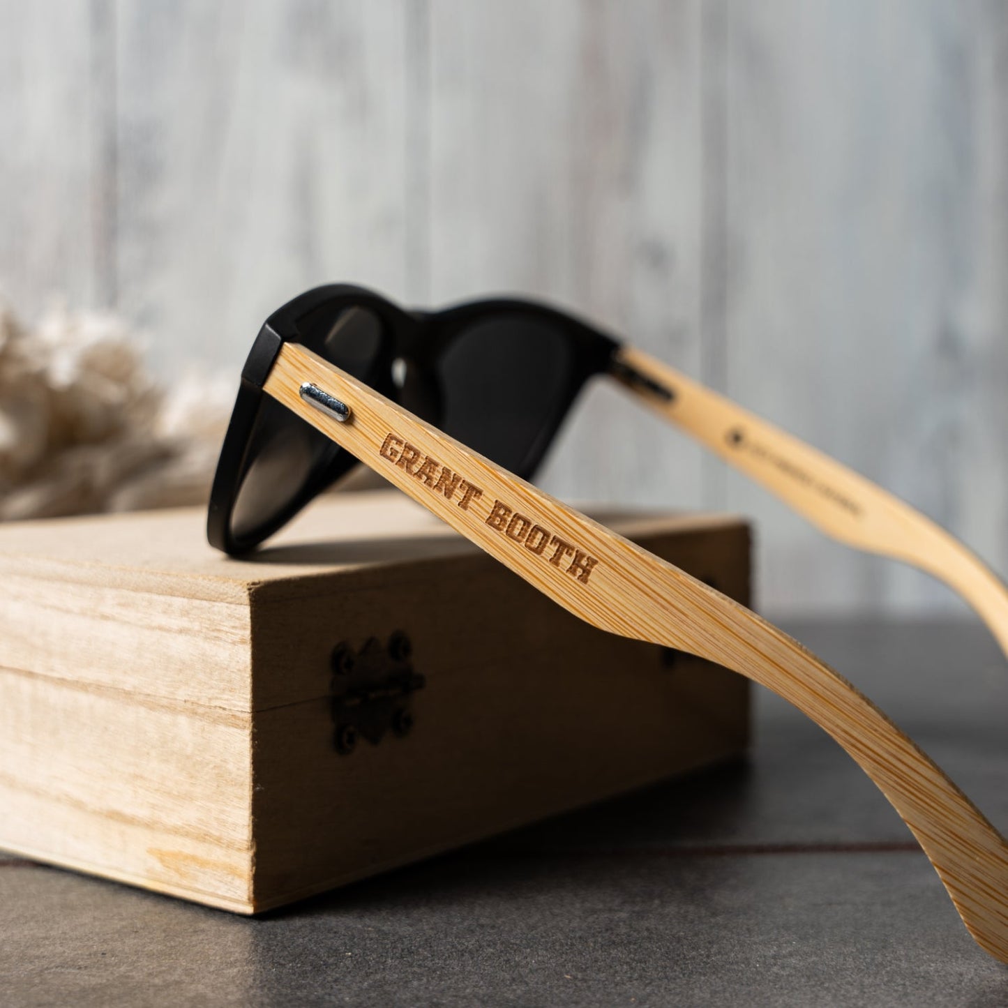 Personalized Wayfarer Wood Sunglasses