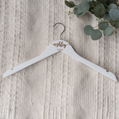 Engraved wedding hangers bulk bridesmaid order set