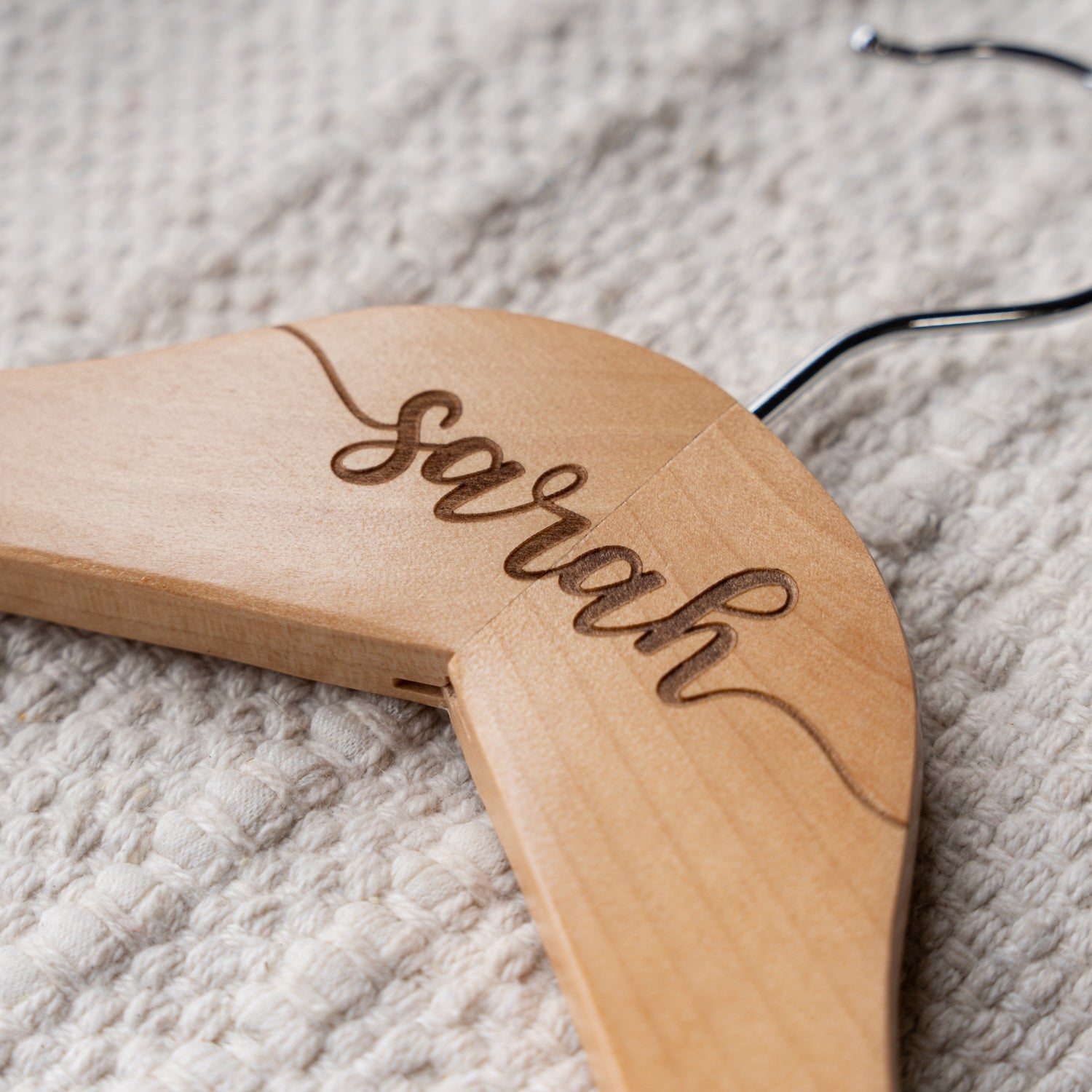 White wedding hanger personalized wedding shower gift