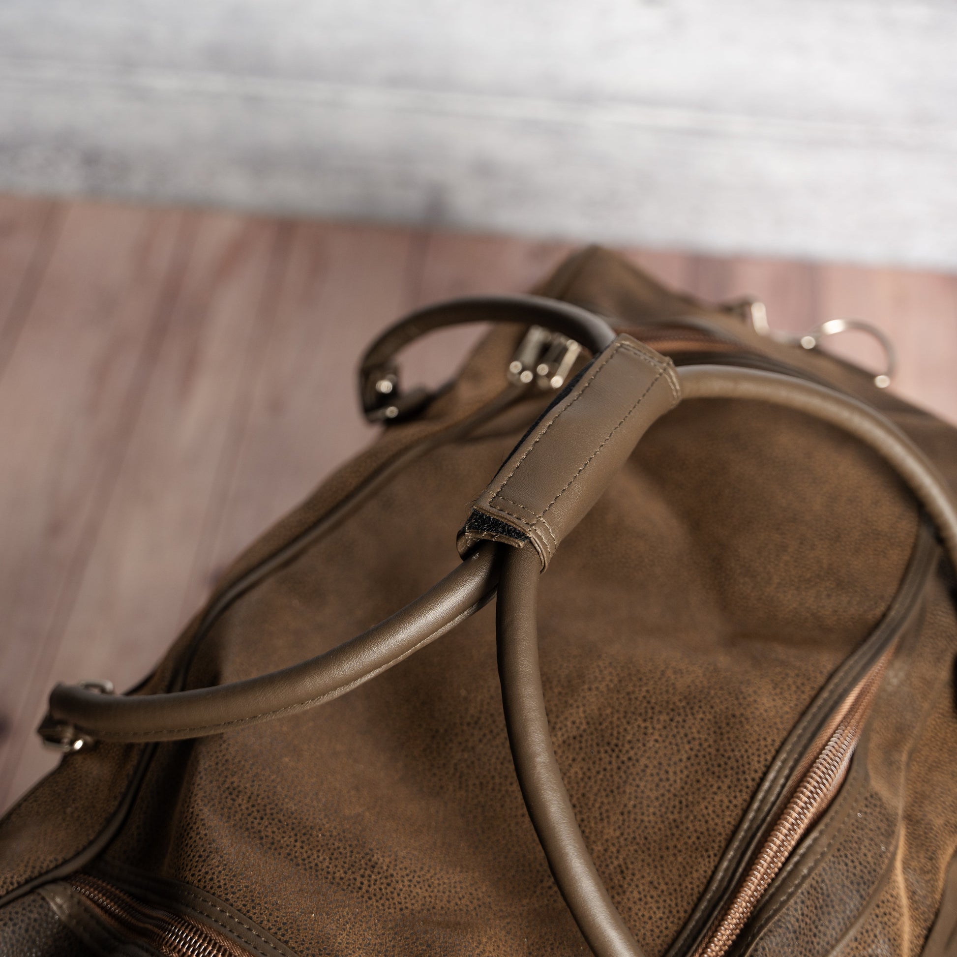 Personalized Legacy Leather Weekender Duffle Bag